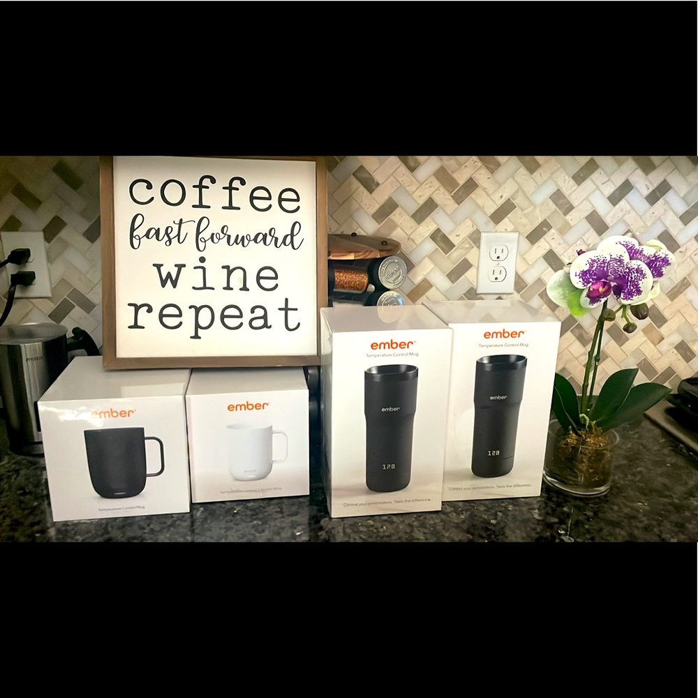 Ember temperature control tumbler and mugs